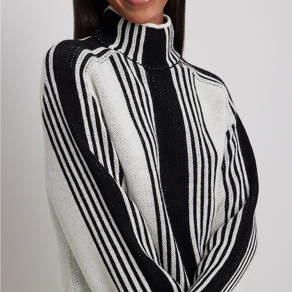 NA-KD x Klara Montes Wool Blend Soft Polo Sweater NWT Small - Picture 3 of 6